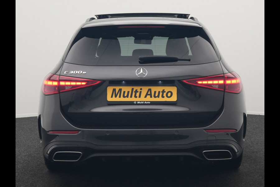 Mercedes-Benz C-Klasse Estate 300 e AMG PHEV 313pk Dealer O.H. PHEV | Panodak | Camera | Lederen Sportstoelen Memory & Verwarmd | Apple Carplay | Sfeerverlichting | Navigatie | Cruise Control | DAB |
