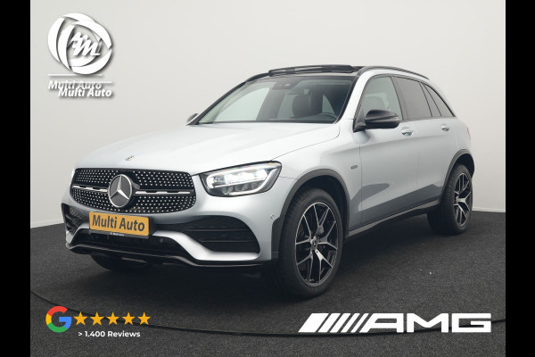 Mercedes-Benz GLC 300e 4MATIC AMG Plug In Hybrid 320pk Dealer O.H PHEV | Panodak | Adaptive Cruise | Burmester Audio | Camera | 20"L.M | Lederen Sportstoelen Verwarmd | Apple Carplay | Blis | Sfeerverlichting | Navigatie | DAB |