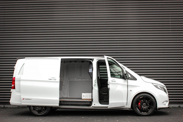Mercedes-Benz Vito 163PK LANG JB-EDITION FULL BLACK / AMG / SPOILER / VERLAGINGSVEREN / NAVIGATIE / SIDE-BARS / FULL / NAVI
