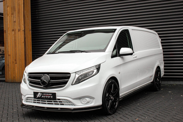 Mercedes-Benz Vito 163PK LANG JB-EDITION FULL BLACK / AMG / SPOILER / VERLAGINGSVEREN / NAVIGATIE / SIDE-BARS / FULL / NAVI