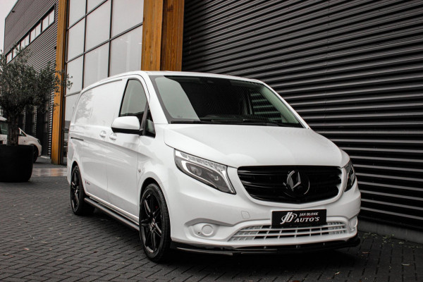 Mercedes-Benz Vito 163PK LANG JB-EDITION FULL BLACK / AMG / SPOILER / VERLAGINGSVEREN / NAVIGATIE / SIDE-BARS / FULL / NAVI