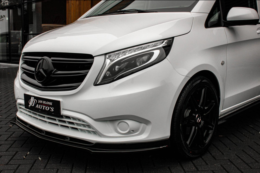 Mercedes-Benz Vito 163PK LANG JB-EDITION FULL BLACK / AMG / SPOILER / VERLAGINGSVEREN / NAVIGATIE / SIDE-BARS / FULL / NAVI