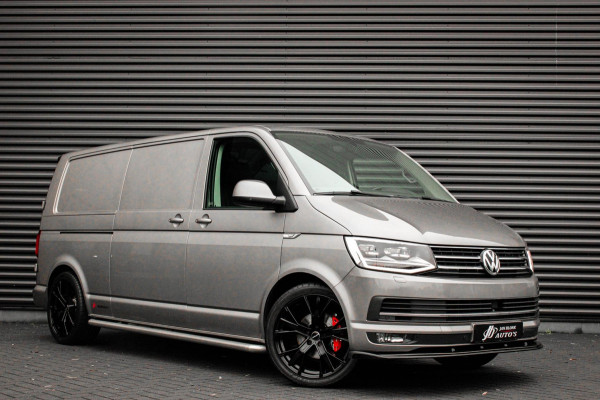 Volkswagen Transporter 2.0 TDI L2H1 150PK / APPLE CARPLAY / VERLAAGD / LEDEREN BEKLEDING / FULL BLACK / TREKAAK / SPOILER / CRUISE
