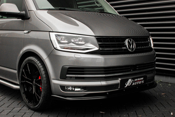 Volkswagen Transporter 2.0 TDI L2H1 150PK / APPLE CARPLAY / VERLAAGD / LEDEREN BEKLEDING / FULL BLACK / TREKAAK / SPOILER / CRUISE