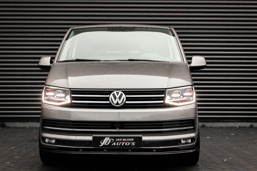 Volkswagen Transporter 2.0 TDI L2H1 150PK / APPLE CARPLAY / VERLAAGD / LEDEREN BEKLEDING / FULL BLACK / TREKAAK / SPOILER / CRUISE