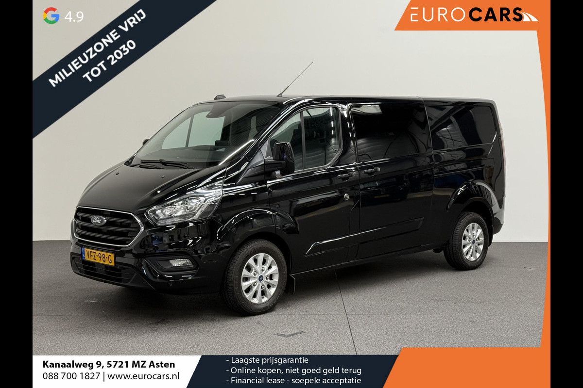 Ford Transit Custom 300 2.0 TDCI 130 pk Automaat Dubbele Cabine LIMITED! L2 | Navigatie | Airco | Bluetooth | 5-Zits | Trekhaak | DAB+