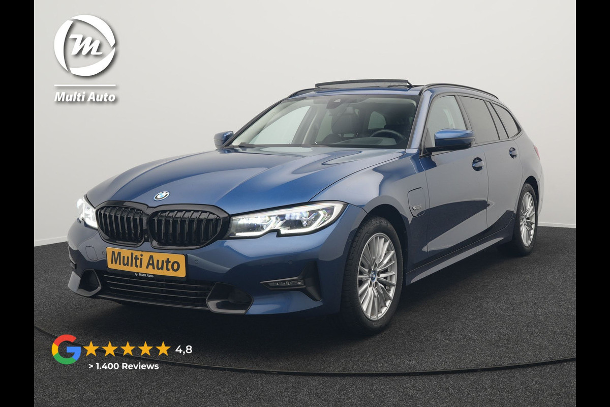 BMW 3 Serie Touring 320e Sportline Plug In Hybrid 204pk Dealer O.H PHEV | Trekhaak Af Fabriek | Panodak | Laser LED | Head Up | 360 Camera | Lederen Sportstoelen Verwarmd | Keyless | Navigatie | Blis | Virtual | DAB |