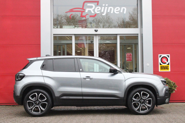 Jeep Avenger 1.2 110PK e-Hybrid SUMMIT | STOEL/VOORRUIT VERWARMING | DRAADLOZE APPLE CARPLAY/ANDROID AUTO | NAVIGATIE | ACHETRUITRIJ CAMERA | KEYLESS ENTRY/START | PARKEERSENSOREN VOOR EN ACHTER | ELEKTRISCH BEDIENBARE ACHTERKLEP | VERWARMBARE VOORRUIT/VOORSTOELEN | 18" LICHTMETALEN VELGEN | ADAPTIVE CRUISE CONTROL | DODEHOEK DETECTIE | JBL AUDIO SYSTEM |