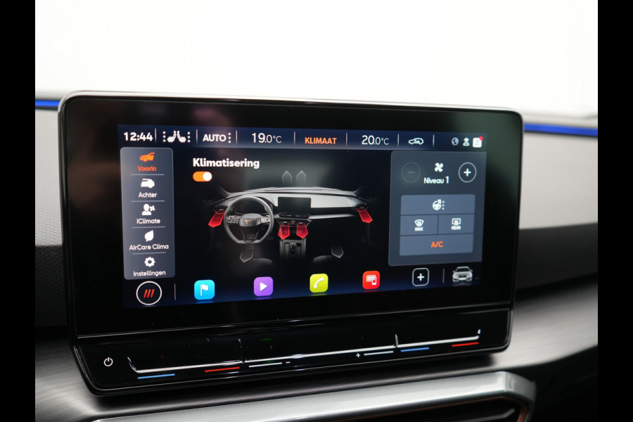 CUPRA Leon Sportstourer 1.4 e-Hybrid VZ Plug In Hybrid 245pk Dealer O.H PHEV | Keyless | Cruise Control | Lederen Sportstoelen Verwarmd | Navigatie | Virtual | Front & Lane Assist | Sportstuur Verwarmd | Sfeerverlichting | DAB | 19"L.M |