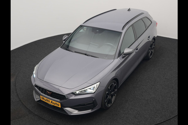 CUPRA Leon Sportstourer 1.4 e-Hybrid VZ Plug In Hybrid 245pk Dealer O.H PHEV | Keyless | Cruise Control | Lederen Sportstoelen Verwarmd | Navigatie | Virtual | Front & Lane Assist | Sportstuur Verwarmd | Sfeerverlichting | DAB | 19"L.M |