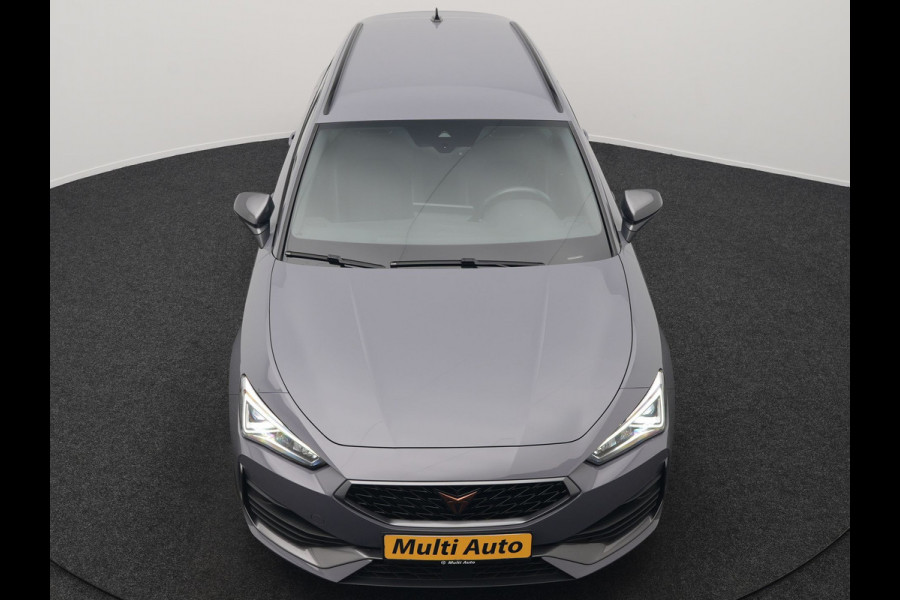 CUPRA Leon Sportstourer 1.4 e-Hybrid VZ Plug In Hybrid 245pk Dealer O.H PHEV | Keyless | Cruise Control | Lederen Sportstoelen Verwarmd | Navigatie | Virtual | Front & Lane Assist | Sportstuur Verwarmd | Sfeerverlichting | DAB | 19"L.M |