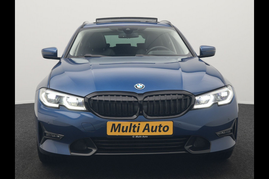 BMW 3 Serie Touring 320e Sportline Plug In Hybrid 204pk Dealer O.H PHEV | Trekhaak Af Fabriek | Panodak | Laser LED | Head Up | 360 Camera | Lederen Sportstoelen Verwarmd | Keyless | Navigatie | Blis | Virtual | DAB |
