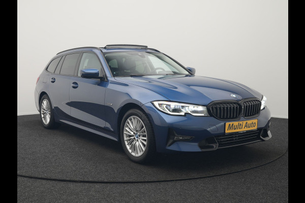 BMW 3 Serie Touring 320e Sportline Plug In Hybrid 204pk Dealer O.H PHEV | Trekhaak Af Fabriek | Panodak | Laser LED | Head Up | 360 Camera | Lederen Sportstoelen Verwarmd | Keyless | Navigatie | Blis | Virtual | DAB |