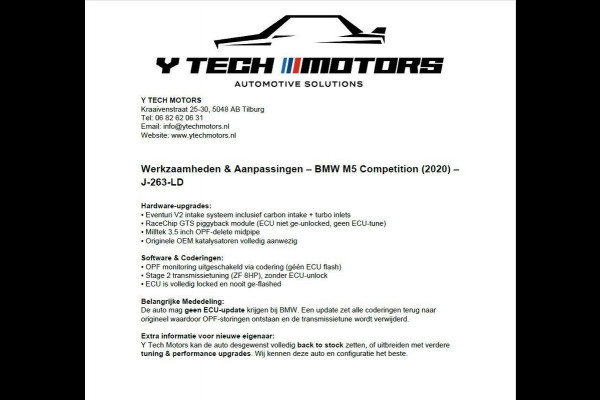 BMW 5 Serie M5 COMPETITION 740 PK FACELIFT MODEL ORIGINEEL NEDERLANDS *UNIEKE M5*