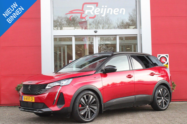 Peugeot 3008 1.6 HYbrid 225PK GT PACK BUSINESS | AFNEEMBARE TREKHAAK | PANORAMISCH SCHUIF/KANTEL DAK | ELEKTRISCH BEDIENBARE BESTUURDERSSTOEL MET GEHEUGENFUNCTIE | FOCAL AUDIO SYSTEM | ELEKTRISCH BEDIENARE ACHTERKLEP | KEYLESS ENTRY/START | 360° CAMERA | 19" LICHTMETALEN VELGEN | BLACK PACK | STOEL VERWARMING | MASSAGE STOEL | FULL LED KOPLAMPEN | APPLE CARPLAY/ANDROID AUTO |