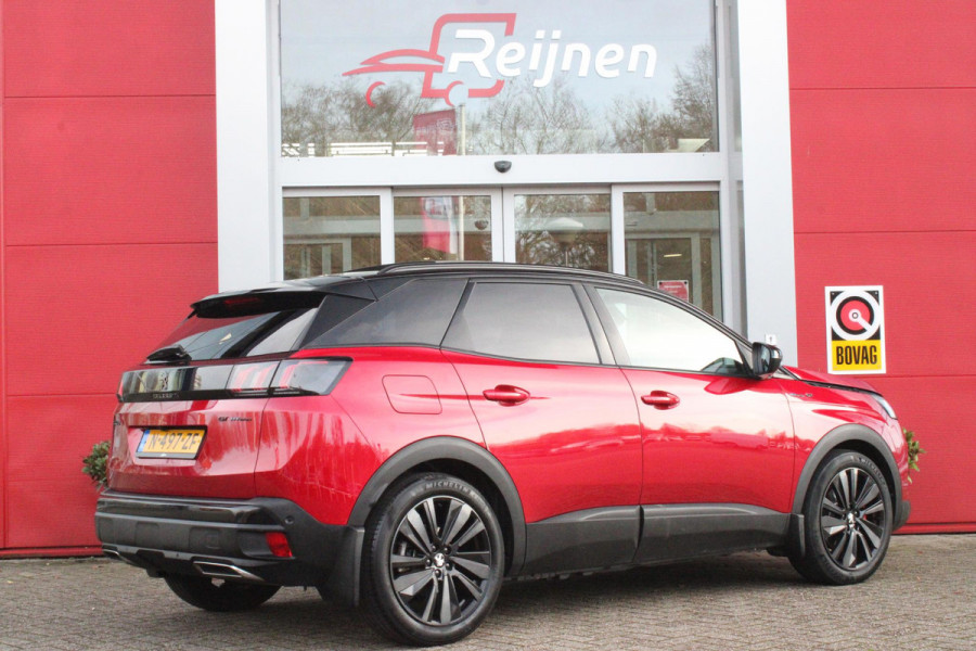 Peugeot 3008 1.6 HYbrid 225PK GT PACK BUSINESS | AFNEEMBARE TREKHAAK | PANORAMISCH SCHUIF/KANTEL DAK | ELEKTRISCH BEDIENBARE BESTUURDERSSTOEL MET GEHEUGENFUNCTIE | FOCAL AUDIO SYSTEM | ELEKTRISCH BEDIENARE ACHTERKLEP | KEYLESS ENTRY/START | 360° CAMERA | 19" LICHTMETALEN VELGEN | BLACK PACK | STOEL VERWARMING | MASSAGE STOEL | FULL LED KOPLAMPEN | APPLE CARPLAY/ANDROID AUTO |