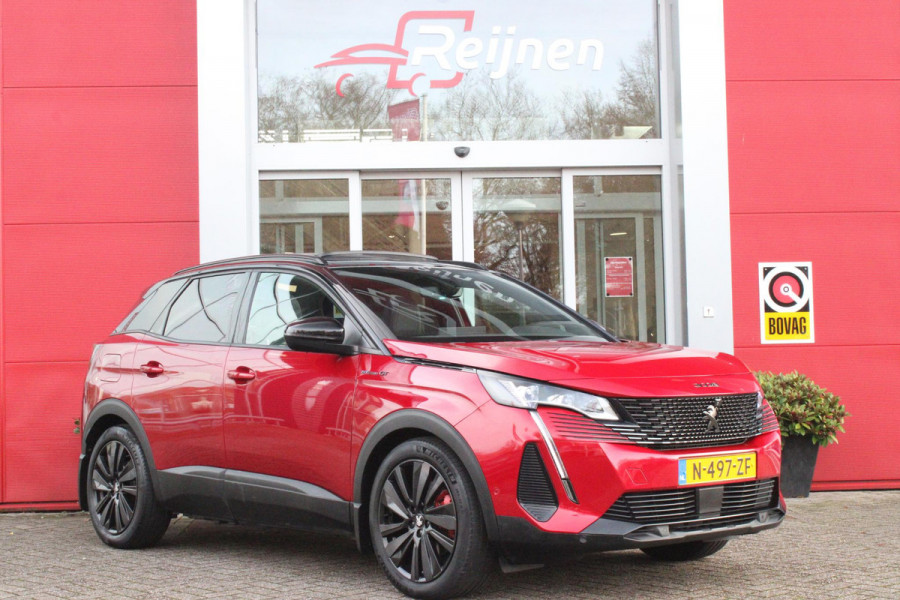 Peugeot 3008 1.6 HYbrid 225PK GT PACK BUSINESS | AFNEEMBARE TREKHAAK | PANORAMISCH SCHUIF/KANTEL DAK | ELEKTRISCH BEDIENBARE BESTUURDERSSTOEL MET GEHEUGENFUNCTIE | FOCAL AUDIO SYSTEM | ELEKTRISCH BEDIENARE ACHTERKLEP | KEYLESS ENTRY/START | 360° CAMERA | 19" LICHTMETALEN VELGEN | BLACK PACK | STOEL VERWARMING | MASSAGE STOEL | FULL LED KOPLAMPEN | APPLE CARPLAY/ANDROID AUTO |