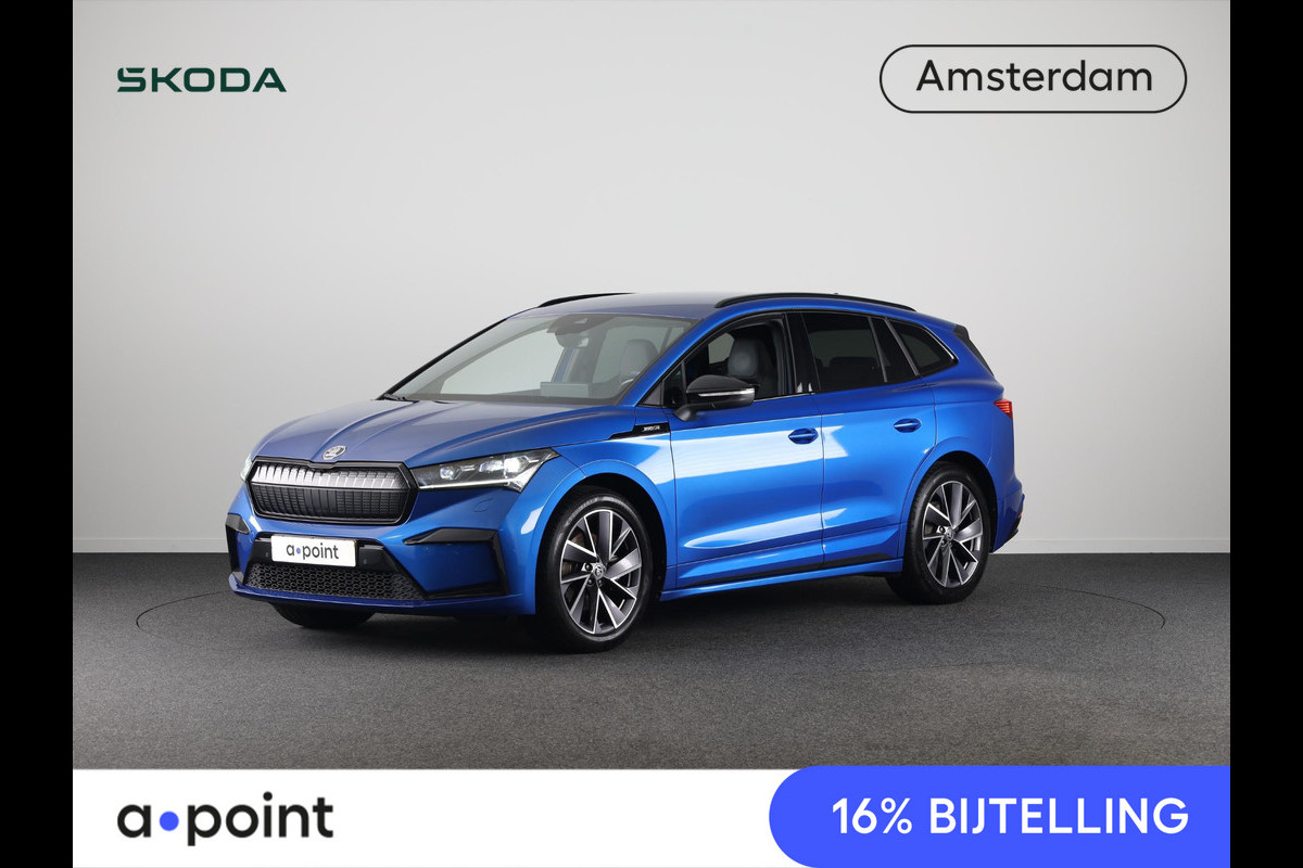 Škoda ENYAQ iV 60 Sportline 180 pk | Navigatie | Parkeersensoren | Achteruitrijcamera | Autom. airco (3 zones) | Stoelverwarming | Keyless |