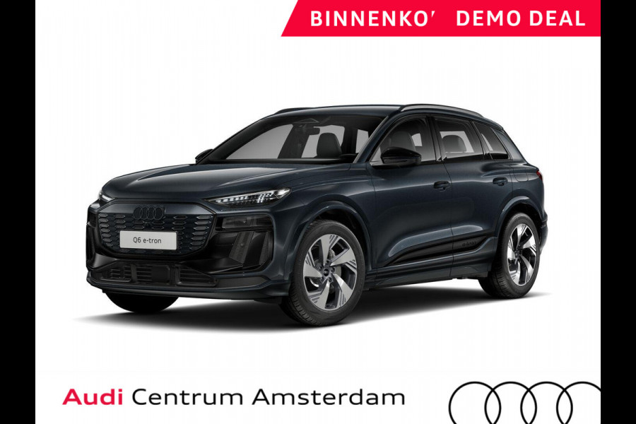 Audi Q6 e-tron S edition performance 100 kWh 306pk | Luchtvering | MMI Bijrijdersscherm | Adaptieve cruise controle | Elektrisch verstelbare stoelen