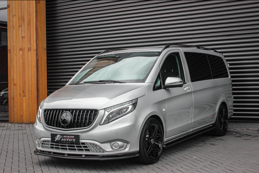 Mercedes-Benz Vito 215PK LANG JB- EDITION FULL BLACK / AMG / SPOILER / VERLAGINGSVEREN / NAVIGATIE / SIDE- BARS / FULL / NAVIGATIE
