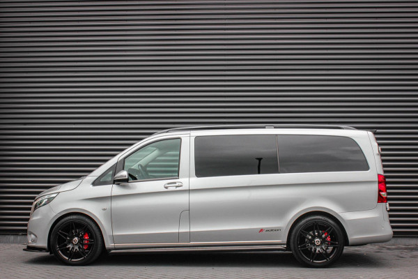 Mercedes-Benz Vito 215PK LANG JB- EDITION FULL BLACK / AMG / SPOILER / VERLAGINGSVEREN / NAVIGATIE / SIDE- BARS / FULL / NAVIGATIE