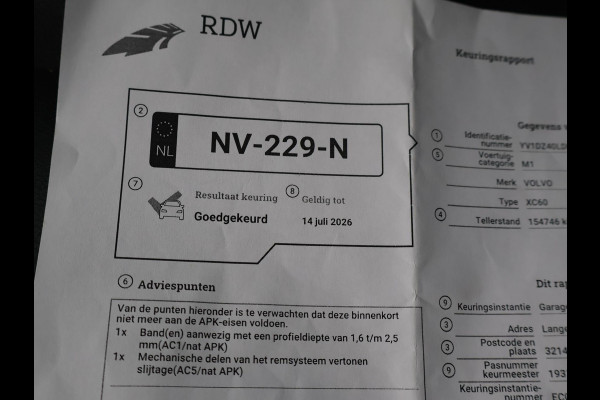 Volvo XC60 2.0 T5 FWD 245 PK POLAR+ PANORAMA | LEDER | TREKHAAK | STOELVERW.