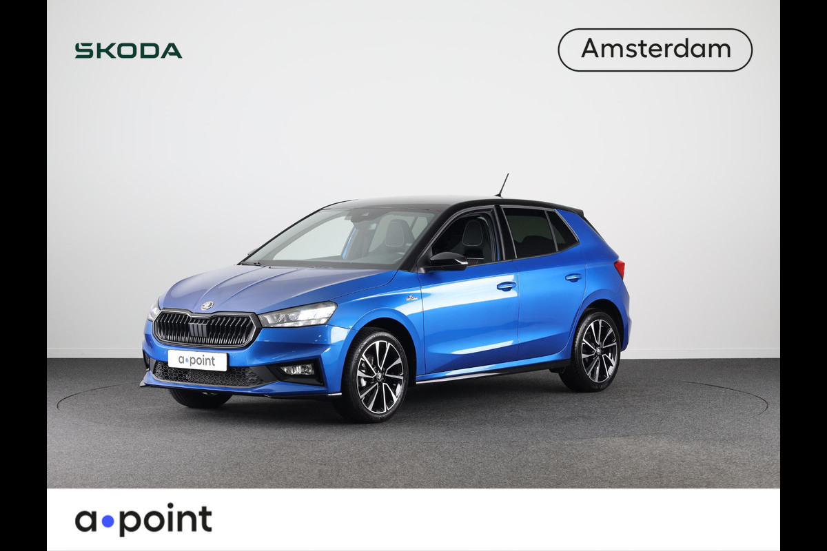 Škoda Fabia 1.0 TSI Monte Carlo 95PK | Private lease vanaf 465,-- | 17 inch Lichtmetalen velgen | Stoelverwarming | Navigatie via App | Parkeercamera