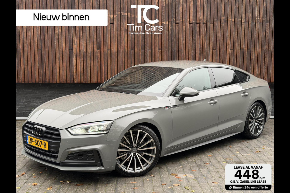 Audi A5 Sportback 35 TFSI S-line Automaat | Quantumgrijs | LED verlichting | Climate & cruise control | Getint glas | 19 inch velgen | E