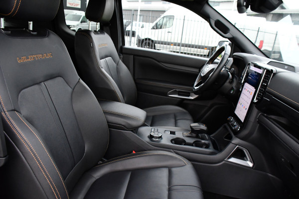 Ford Ranger 2.0 Super Cab EcoBlue Wildtrak Adaptieve Cruise, 360 Camera, Carplay, 3500kg Trekhaak, LEDER, LED, 204pk, Automaat, Uniek!