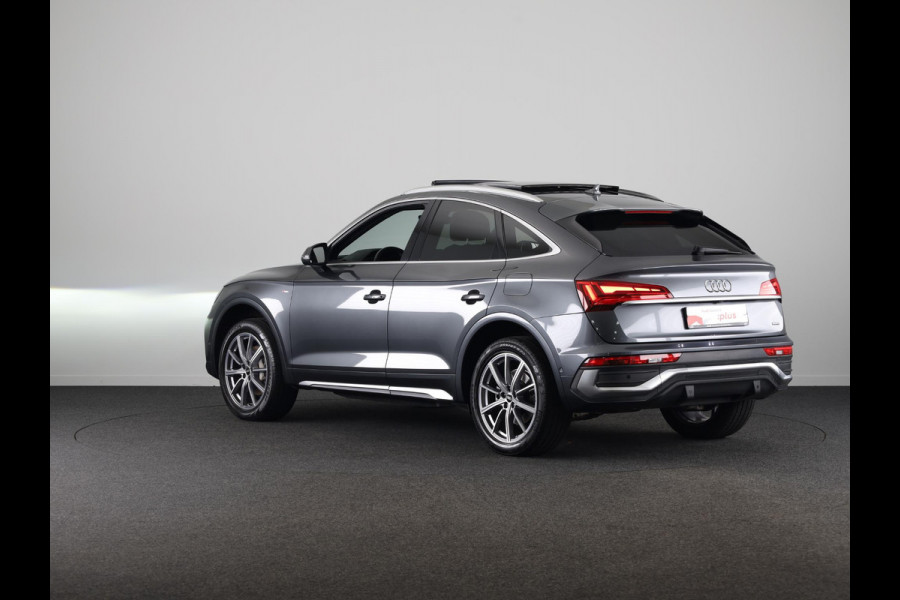 Audi Q5 Sportback 50 TFSI e S edition 299 pk S-tronic | Navigatie | Panoramadak | Trekhaak (wegklapbaar) | Parkeersensoren (Park assist) | Rondomzicht camera | Stoelverwarming v/a | S-Line |