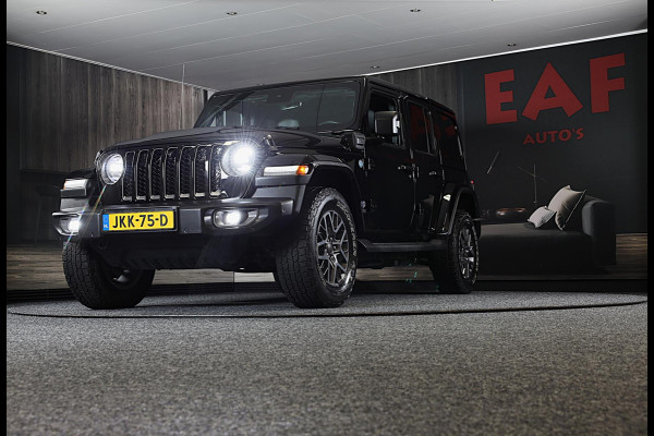 Jeep Wrangler UNLIMITED 4xe 380 80th Anniversary / Acc / 360 Camera / Leder / Navi / Dode Hoek / Trekhaak / Led / Pdc / 18 Inch
