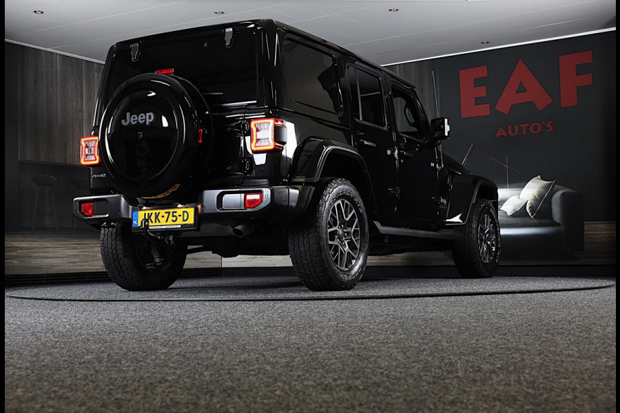 Jeep Wrangler UNLIMITED 4xe 380 80th Anniversary / Acc / 360 Camera / Leder / Navi / Dode Hoek / Trekhaak / Led / Pdc / 18 Inch