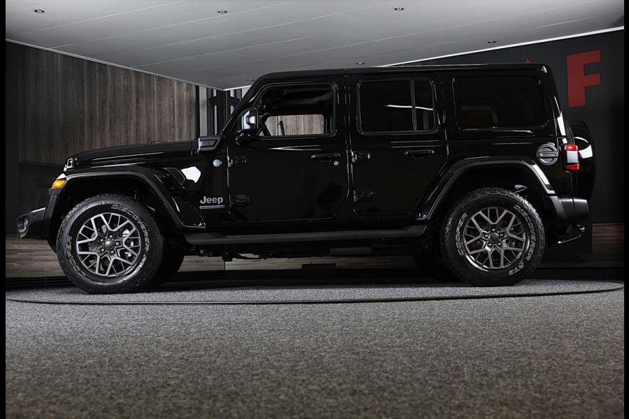 Jeep Wrangler UNLIMITED 4xe 380 80th Anniversary / Acc / 360 Camera / Leder / Navi / Dode Hoek / Trekhaak / Led / Pdc / 18 Inch