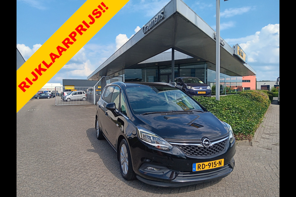 Opel Zafira 1.4 Turbo 140PK Innovation 7-zitter, AUTOMAAT, Airco, Navi, Camera, PDC etc. incl. 12 mnd BOVAG
