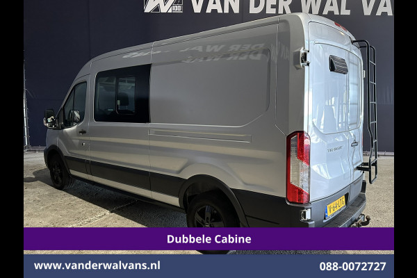 Ford Transit 2.0 TDCI 131pk L3H2 Dubbele Cabine Euro6 Airco | 6-Zits | LED | 2500kg Trekhaak | Cruisecontrol Verwarmde voorruit, Parkeersensoren