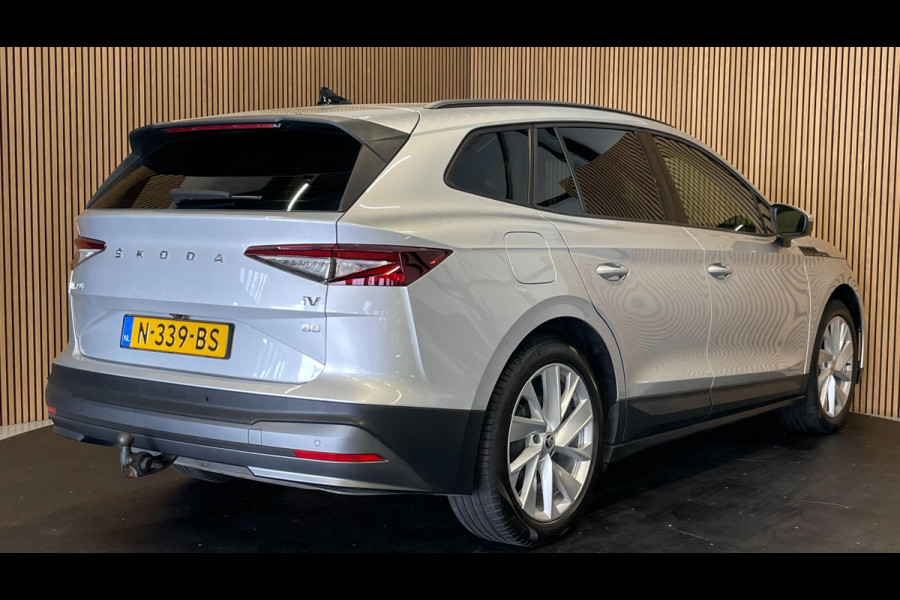 Škoda ENYAQ iV 60|TREKHAAK|VOLLEDER|STOEL-, STUURVERW.|ELEK. INTERIEUR|MEMORY|ACC|CARPLAY|CAMERA|NAVI|INCL. BTW|1e EIG.|NAP|