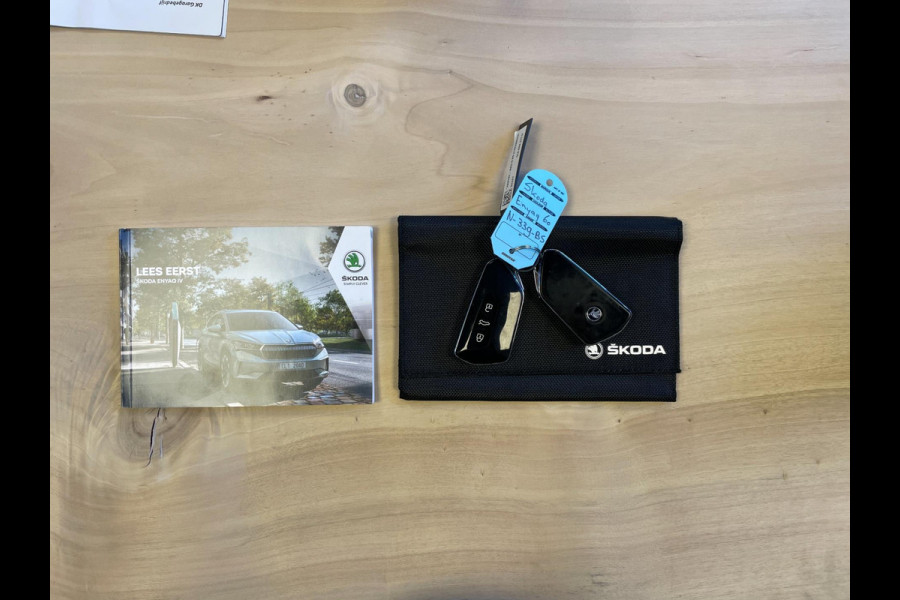 Škoda ENYAQ iV 60|TREKHAAK|VOLLEDER|STOEL-, STUURVERW.|ELEK. INTERIEUR|MEMORY|ACC|CARPLAY|CAMERA|NAVI|INCL. BTW|1e EIG.|NAP|