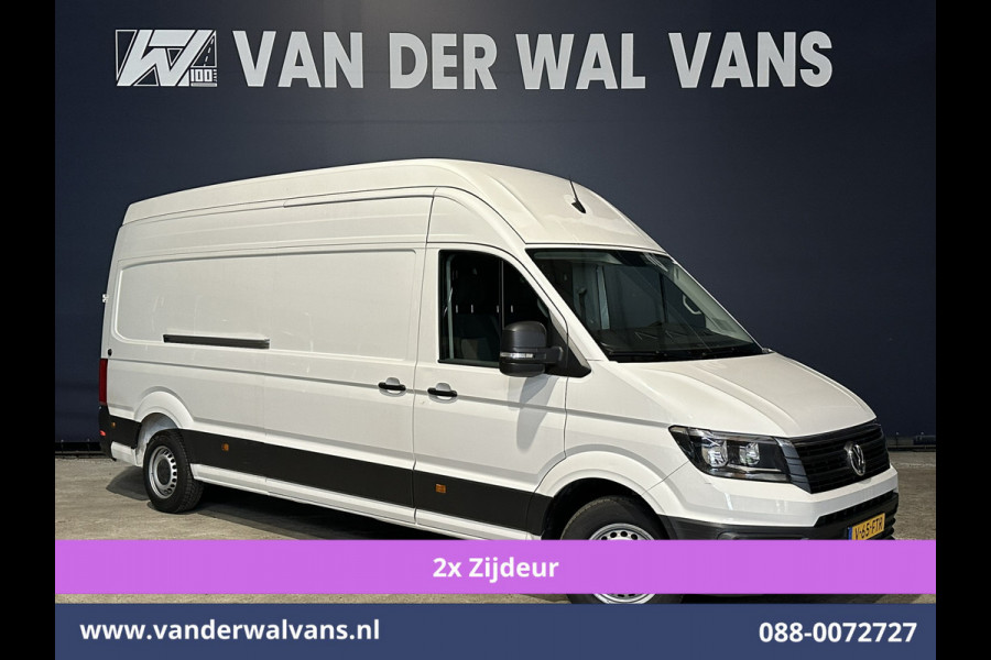 Volkswagen Crafter 2.0 TDI 140pk L4H4 L3H3 Euro6 # Airco | 2x Zijdeur | Camera | Apple Carplay android auto, bijrijdersbank, 270 gr. achterdeuren, 3000kg trekvermogen