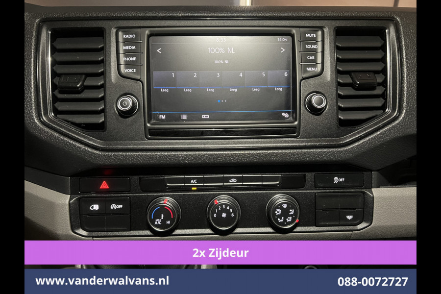 Volkswagen Crafter 2.0 TDI 140pk L4H4 L3H3 Euro6 # Airco | 2x Zijdeur | Camera | Apple Carplay android auto, bijrijdersbank, 270 gr. achterdeuren, 3000kg trekvermogen