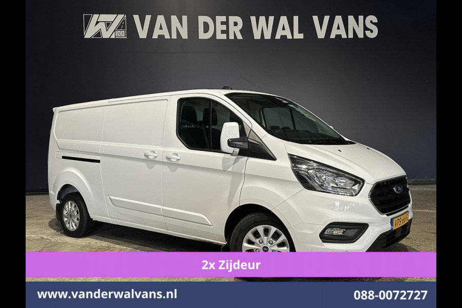 Ford Transit Custom 2.0 TDCI 170pk L2H1 Euro6 Airco | 2x zijdeur | Camera | Navigatie | Apple Carplay | LED | 2800kg Trekhaak Cruisecontrol, Stoelverwarming, Verwarmde voorruit, Parkeersensoren, Bijrijdersbank