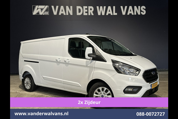 Ford Transit Custom 2.0 TDCI 170pk L2H1 Euro6 Airco | 2x zijdeur | Camera | Navigatie | Apple Carplay | LED | 2800kg Trekhaak Cruisecontrol, Stoelverwarming, Verwarmde voorruit, Parkeersensoren, Bijrijdersbank