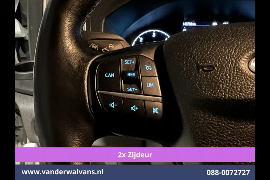 Ford Transit Custom 2.0 TDCI 170pk L2H1 Euro6 Airco | 2x zijdeur | Camera | Navigatie | Apple Carplay | LED | 2800kg Trekhaak Cruisecontrol, Stoelverwarming, Verwarmde voorruit, Parkeersensoren, Bijrijdersbank