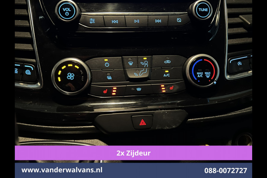 Ford Transit Custom 2.0 TDCI 170pk L2H1 Euro6 Airco | 2x zijdeur | Camera | Navigatie | Apple Carplay | LED | 2800kg Trekhaak Cruisecontrol, Stoelverwarming, Verwarmde voorruit, Parkeersensoren, Bijrijdersbank