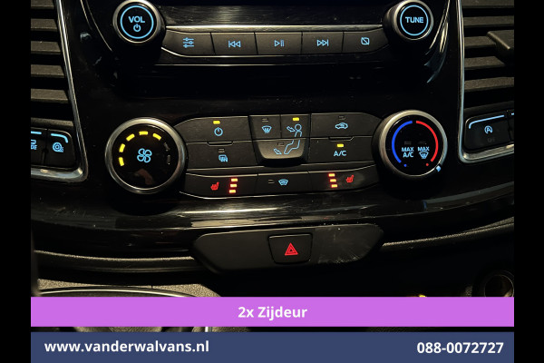 Ford Transit Custom 2.0 TDCI 170pk L2H1 Euro6 Airco | 2x zijdeur | Camera | Navigatie | Apple Carplay | LED | 2800kg Trekhaak Cruisecontrol, Stoelverwarming, Verwarmde voorruit, Parkeersensoren, Bijrijdersbank