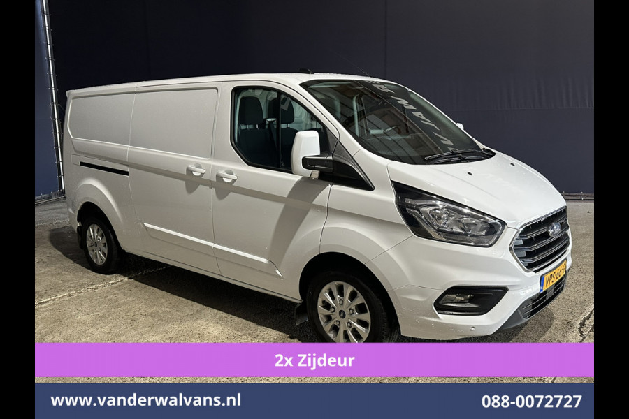 Ford Transit Custom 2.0 TDCI 170pk L2H1 Euro6 Airco | 2x zijdeur | Camera | Navigatie | Apple Carplay | LED | 2800kg Trekhaak Cruisecontrol, Stoelverwarming, Verwarmde voorruit, Parkeersensoren, Bijrijdersbank