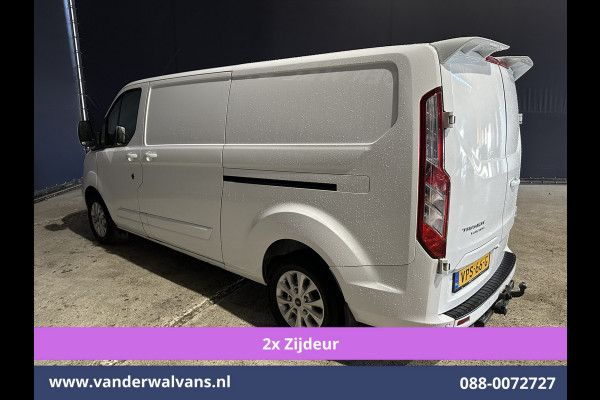 Ford Transit Custom 2.0 TDCI 170pk L2H1 Euro6 Airco | 2x zijdeur | Camera | Navigatie | Apple Carplay | LED | 2800kg Trekhaak Cruisecontrol, Stoelverwarming, Verwarmde voorruit, Parkeersensoren, Bijrijdersbank
