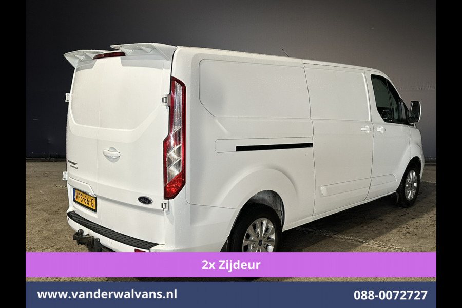 Ford Transit Custom 2.0 TDCI 170pk L2H1 Euro6 Airco | 2x zijdeur | Camera | Navigatie | Apple Carplay | LED | 2800kg Trekhaak Cruisecontrol, Stoelverwarming, Verwarmde voorruit, Parkeersensoren, Bijrijdersbank