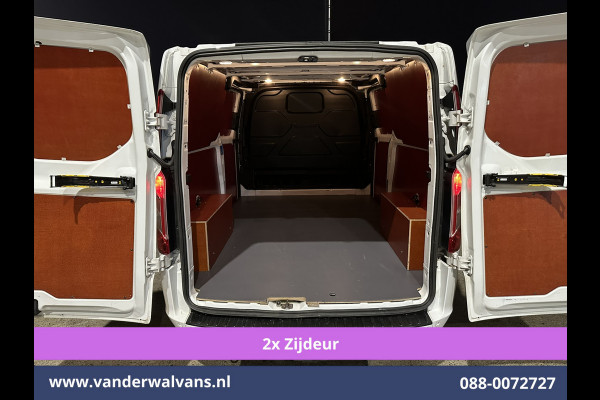 Ford Transit Custom 2.0 TDCI 170pk L2H1 Euro6 Airco | 2x zijdeur | Camera | Navigatie | Apple Carplay | LED | 2800kg Trekhaak Cruisecontrol, Stoelverwarming, Verwarmde voorruit, Parkeersensoren, Bijrijdersbank