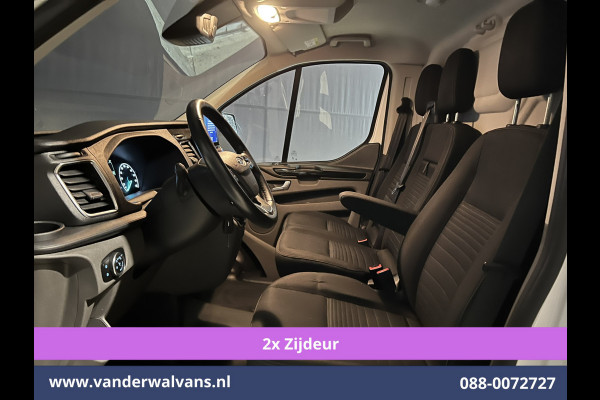 Ford Transit Custom 2.0 TDCI 170pk L2H1 Euro6 Airco | 2x zijdeur | Camera | Navigatie | Apple Carplay | LED | 2800kg Trekhaak Cruisecontrol, Stoelverwarming, Verwarmde voorruit, Parkeersensoren, Bijrijdersbank