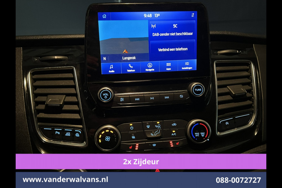 Ford Transit Custom 2.0 TDCI 170pk L2H1 Euro6 Airco | 2x zijdeur | Camera | Navigatie | Apple Carplay | LED | 2800kg Trekhaak Cruisecontrol, Stoelverwarming, Verwarmde voorruit, Parkeersensoren, Bijrijdersbank